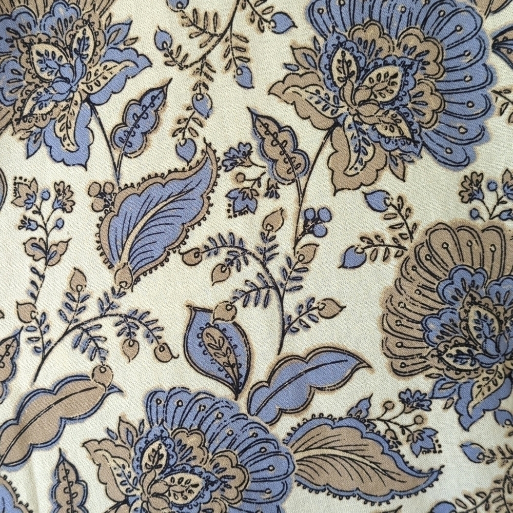 Tommy Hilfiger Provincial Paisley Linen Blend Sleeveless Flounce Hem Mini Dress - Picture 6 of 12